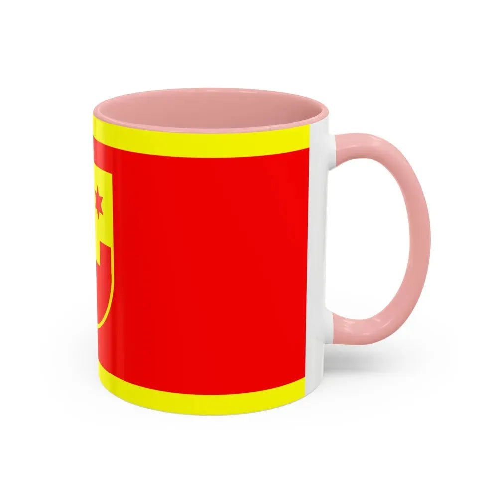 Flag of Krapina Zagorje County Croatia - Accent Coffee Mug - Go Mug Yourself