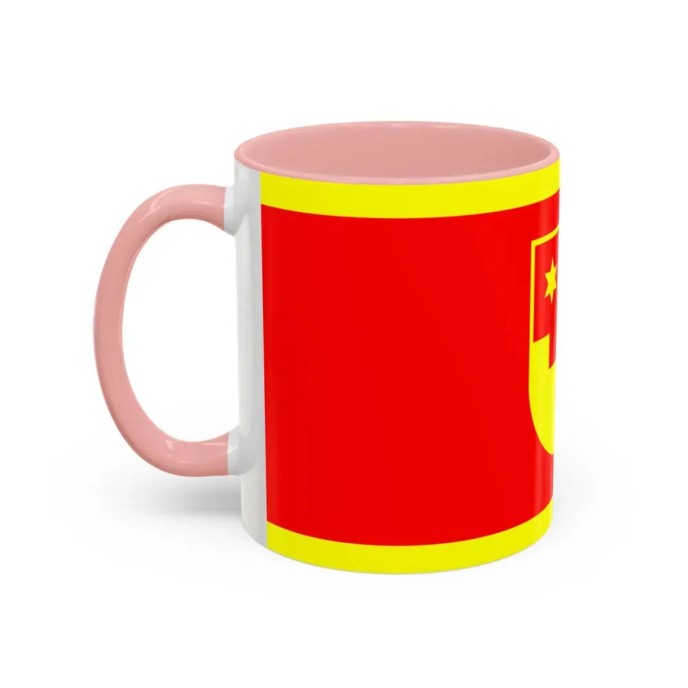 Flag of Krapina Zagorje County Croatia - Accent Coffee Mug - Go Mug Yourself