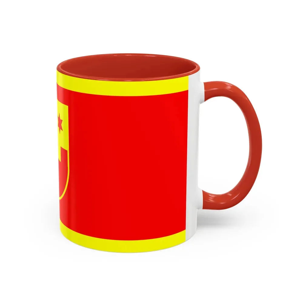 Flag of Krapina Zagorje County Croatia - Accent Coffee Mug - Go Mug Yourself