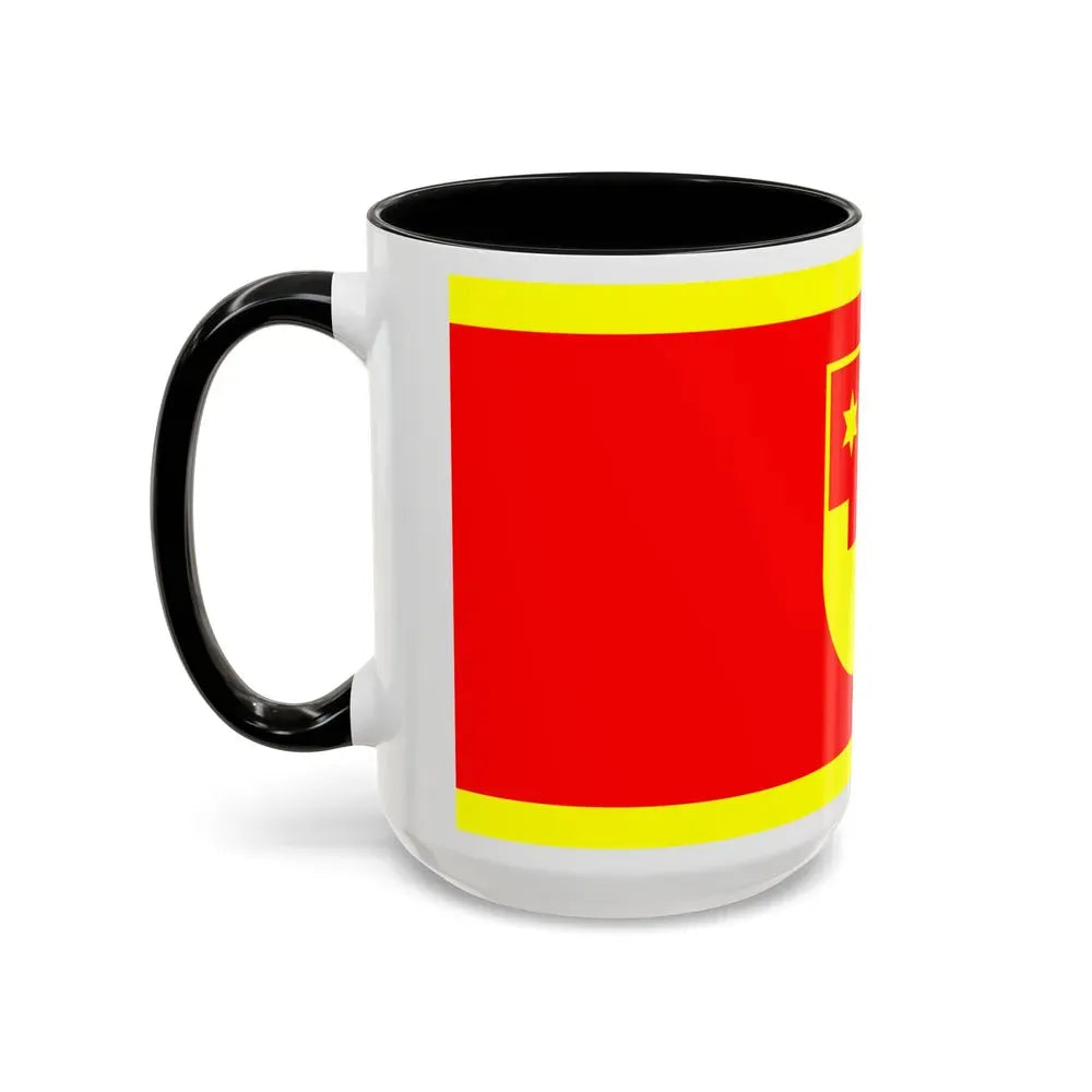 Flag of Krapina Zagorje County Croatia - Accent Coffee Mug - Go Mug Yourself