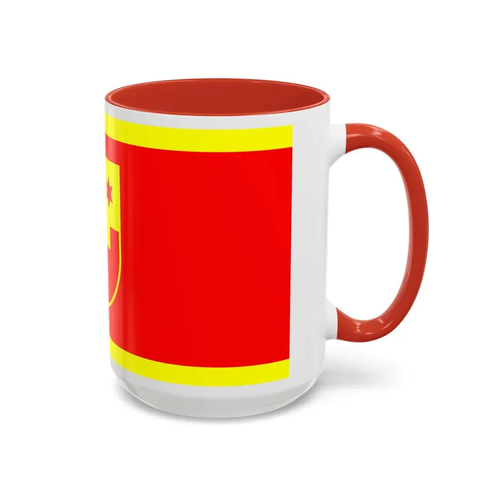 Flag of Krapina Zagorje County Croatia - Accent Coffee Mug - Go Mug Yourself