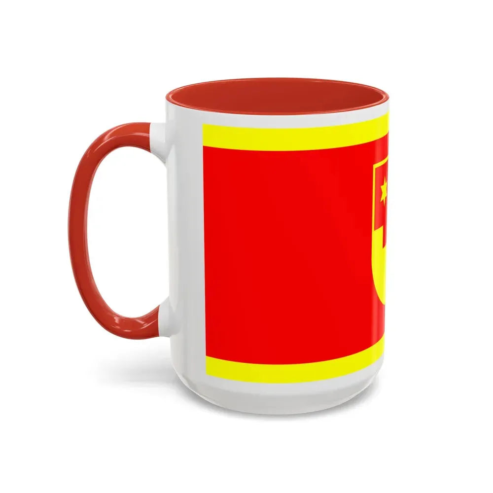 Flag of Krapina Zagorje County Croatia - Accent Coffee Mug - Go Mug Yourself