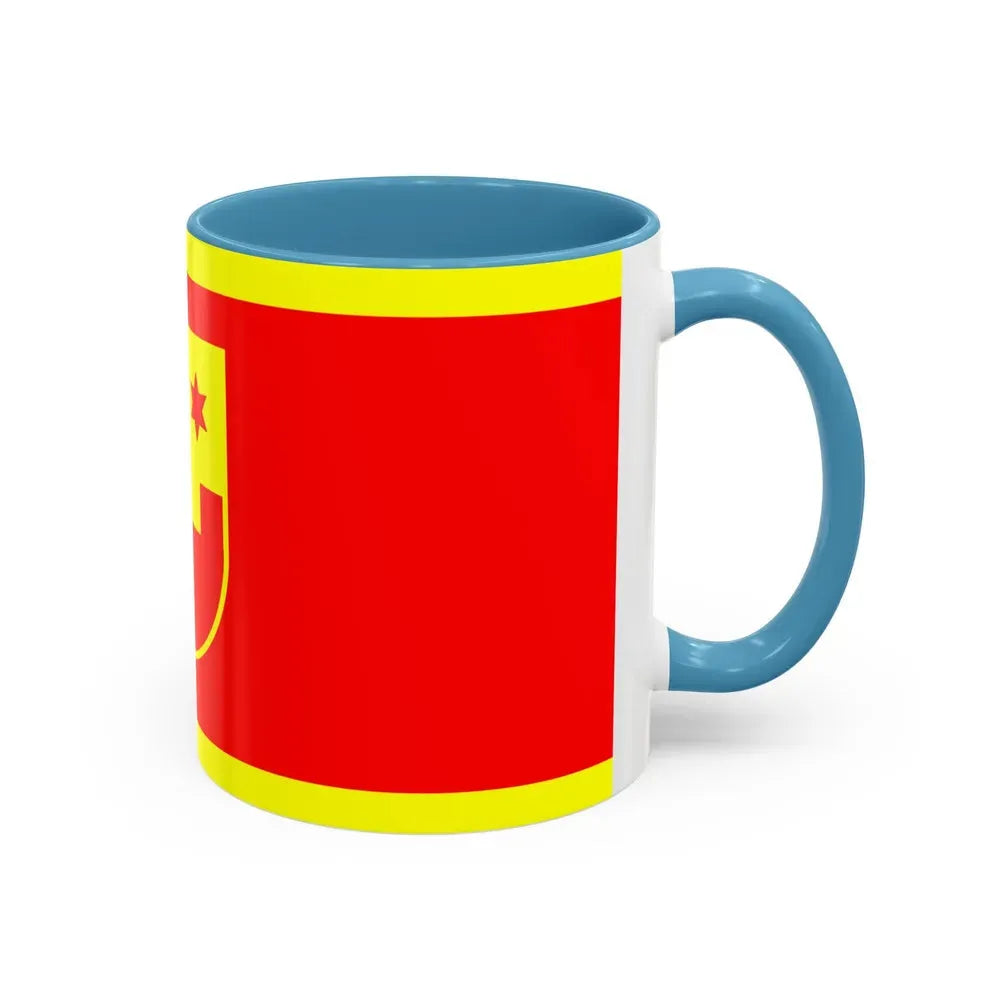 Flag of Krapina Zagorje County Croatia - Accent Coffee Mug - Go Mug Yourself