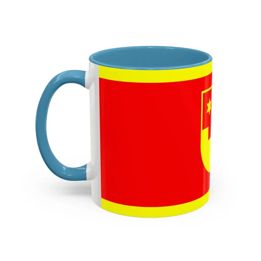 Flag of Krapina Zagorje County Croatia - Accent Coffee Mug - Go Mug Yourself