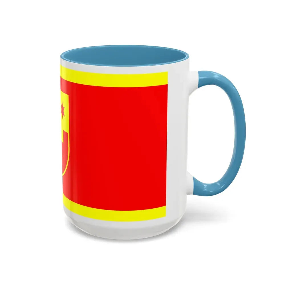 Flag of Krapina Zagorje County Croatia - Accent Coffee Mug - Go Mug Yourself