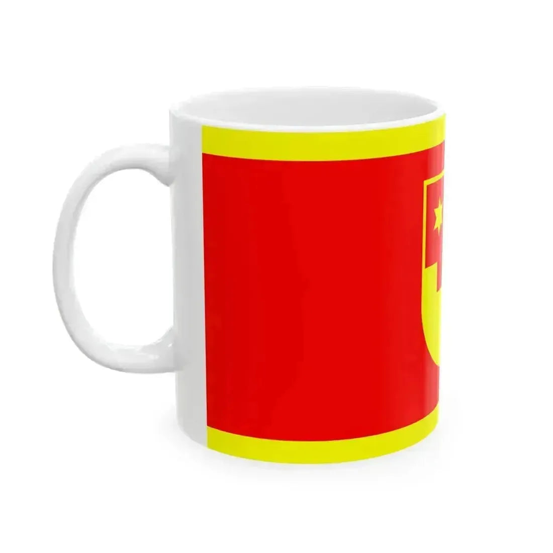 Flag of Krapina-Zagorje-County (Croatia) White Coffee Mug - Go Mug Yourself