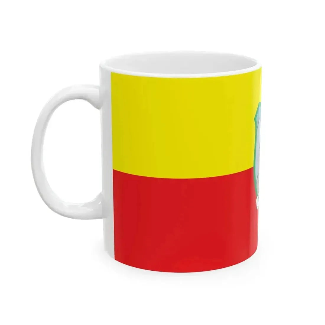 Flag of Kratovo Municipality North Macedonia (North Macedonia) White Coffee Mug - Go Mug Yourself