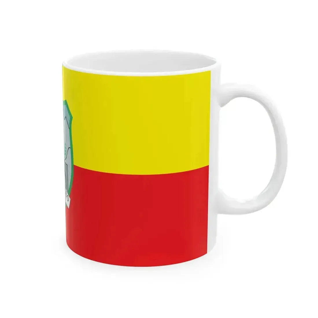 Flag of Kratovo Municipality North Macedonia (North Macedonia) White Coffee Mug - Go Mug Yourself