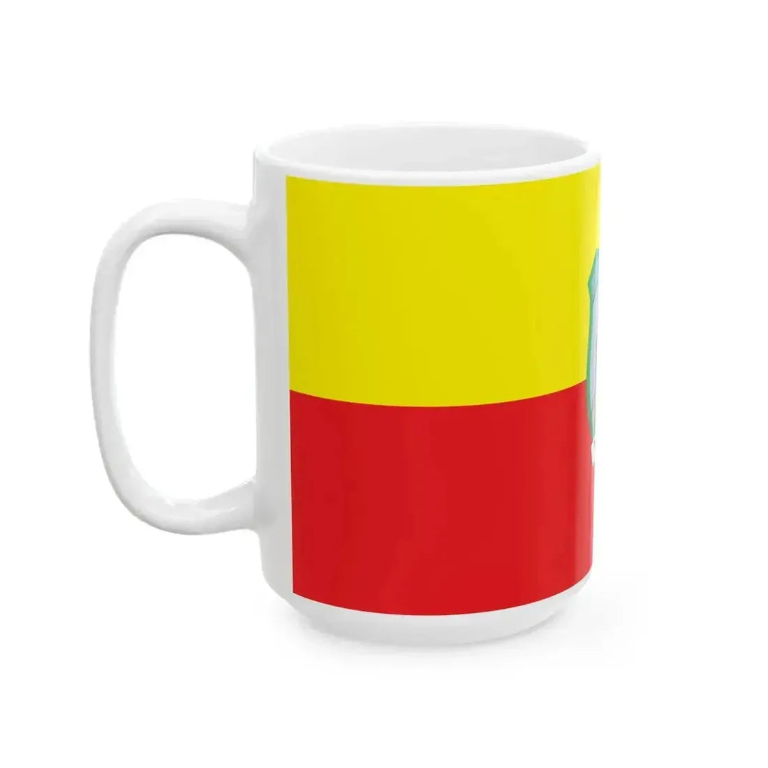 Flag of Kratovo Municipality North Macedonia (North Macedonia) White Coffee Mug - Go Mug Yourself