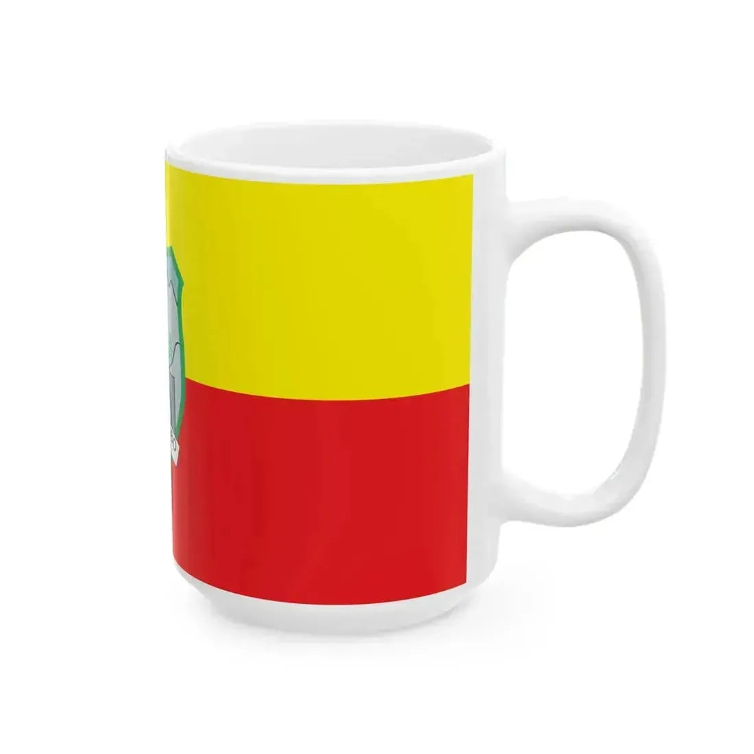 Flag of Kratovo Municipality North Macedonia (North Macedonia) White Coffee Mug - Go Mug Yourself