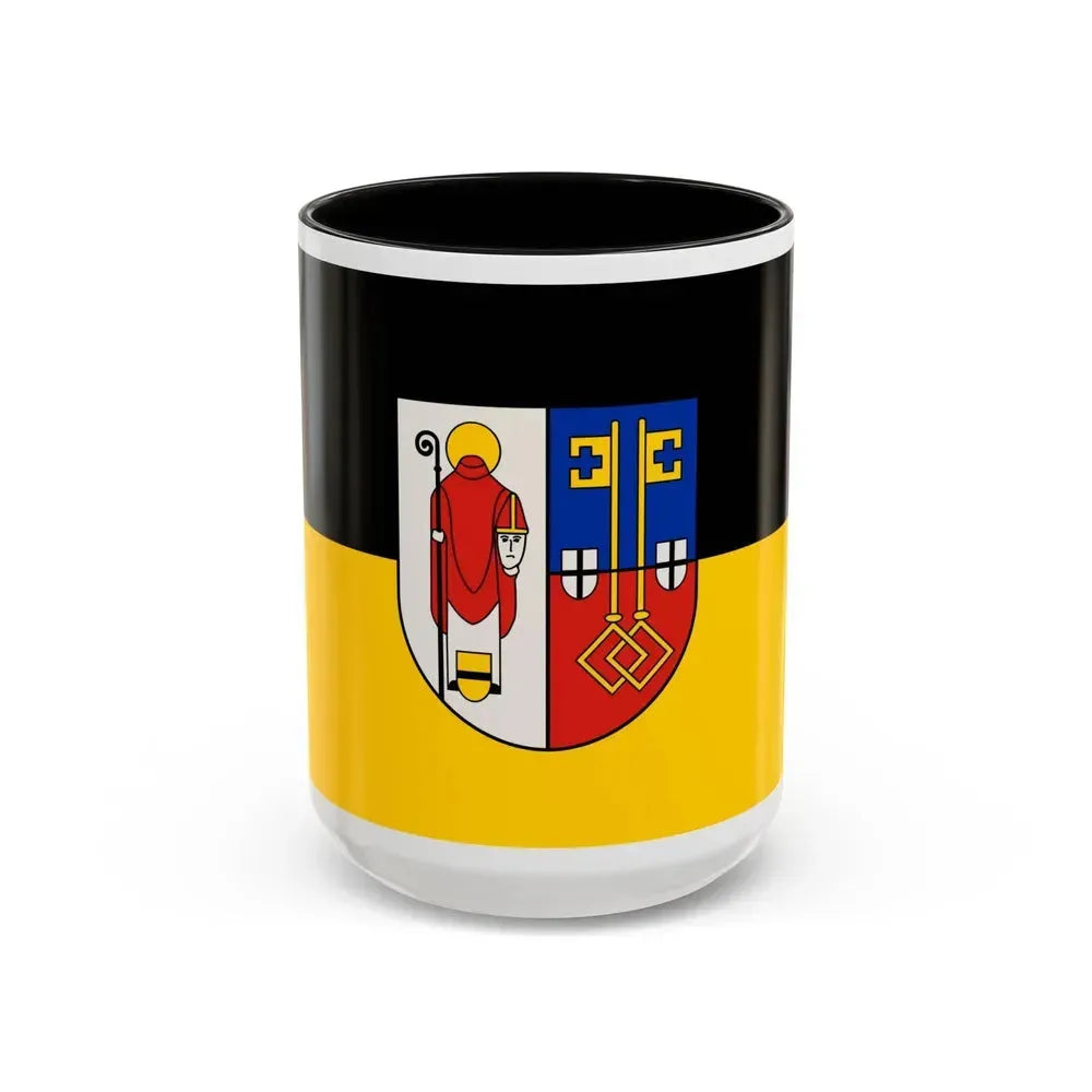 Flag of Krefeld Germany - Accent Coffee Mug 15oz Black - Go Mug Yourself