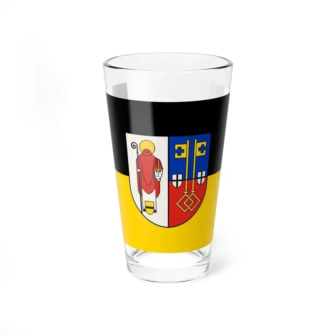 Flag of Krefeld Germany - Pint Glass 16oz 16oz - Go Mug Yourself