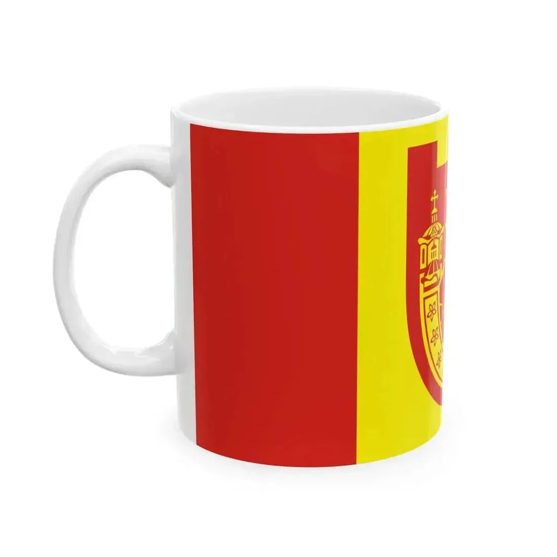 Flag of Kriva Palanka Municipality North Macedonia (North Macedonia) White Coffee Mug - Go Mug Yourself