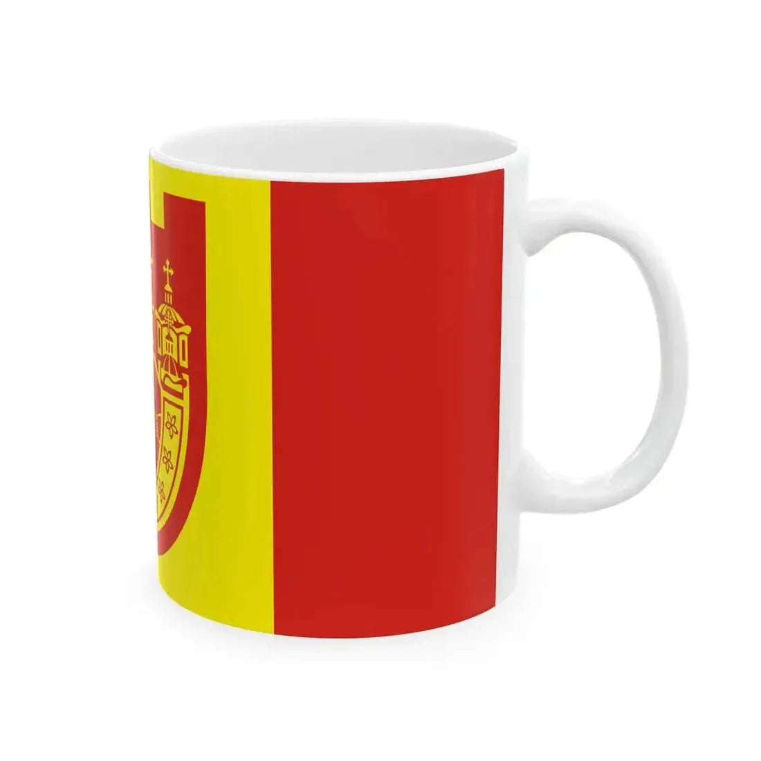 Flag of Kriva Palanka Municipality North Macedonia (North Macedonia) White Coffee Mug - Go Mug Yourself