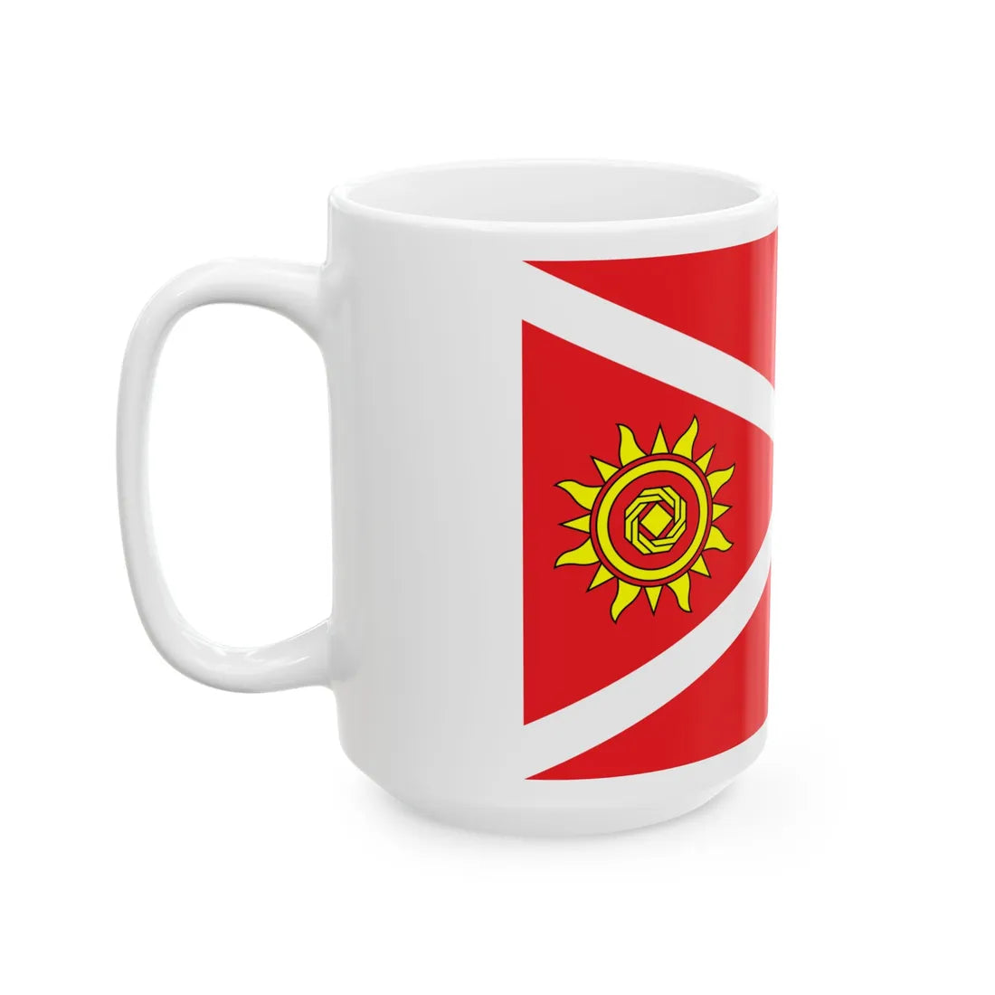 Flag of Kropyvnytskyi Raion (Ukraine) White Coffee Mug - Go Mug Yourself