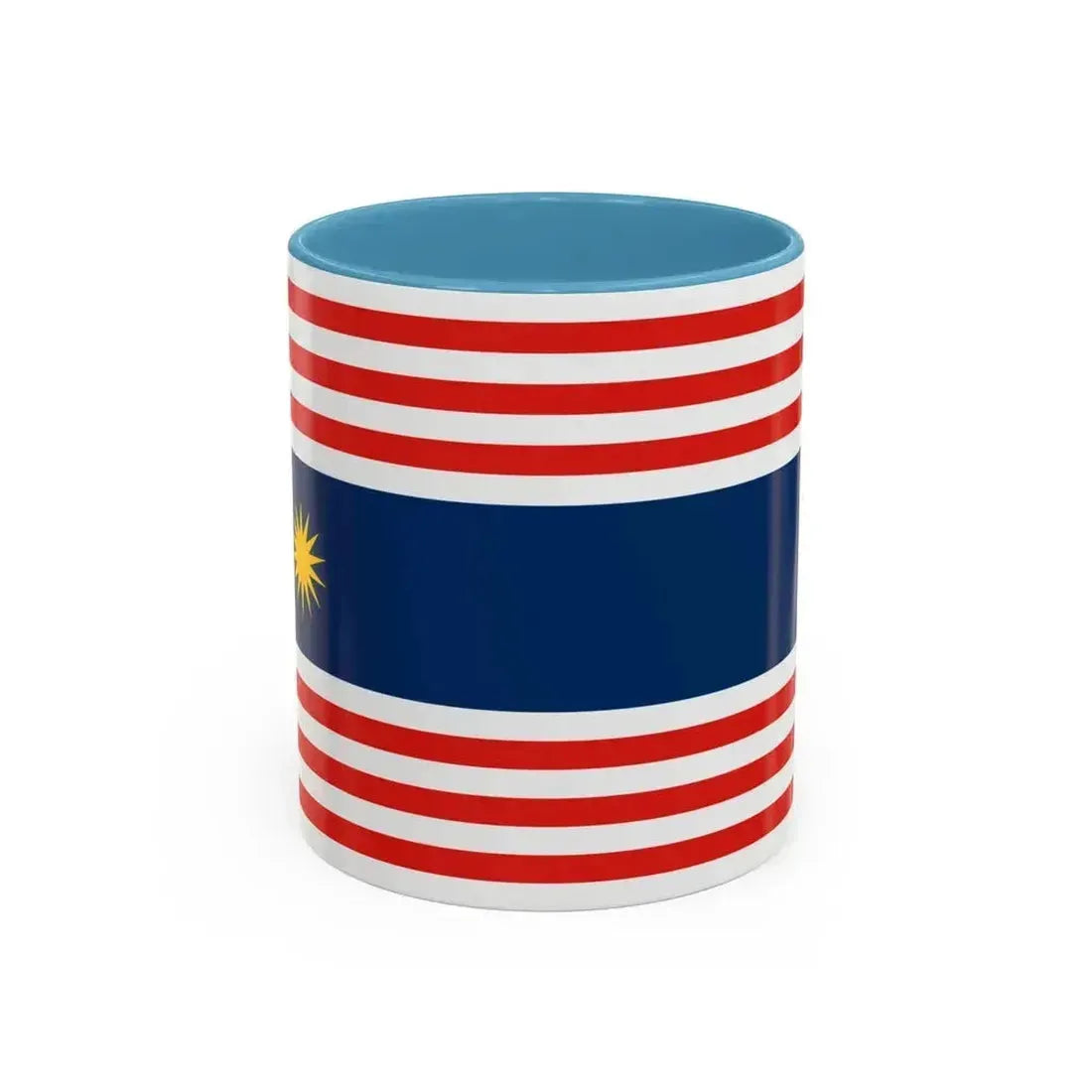 Flag of Kuala Lumpur Malaysia - Accent Coffee Mug 11oz Light Blue - Go Mug Yourself