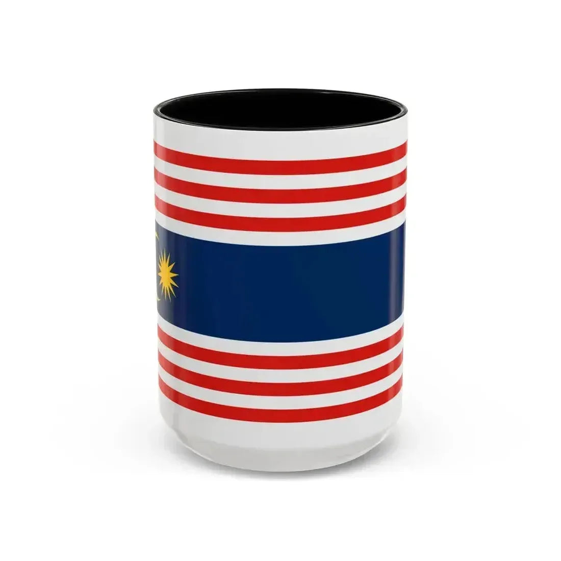 Flag of Kuala Lumpur Malaysia - Accent Coffee Mug 15oz Black - Go Mug Yourself