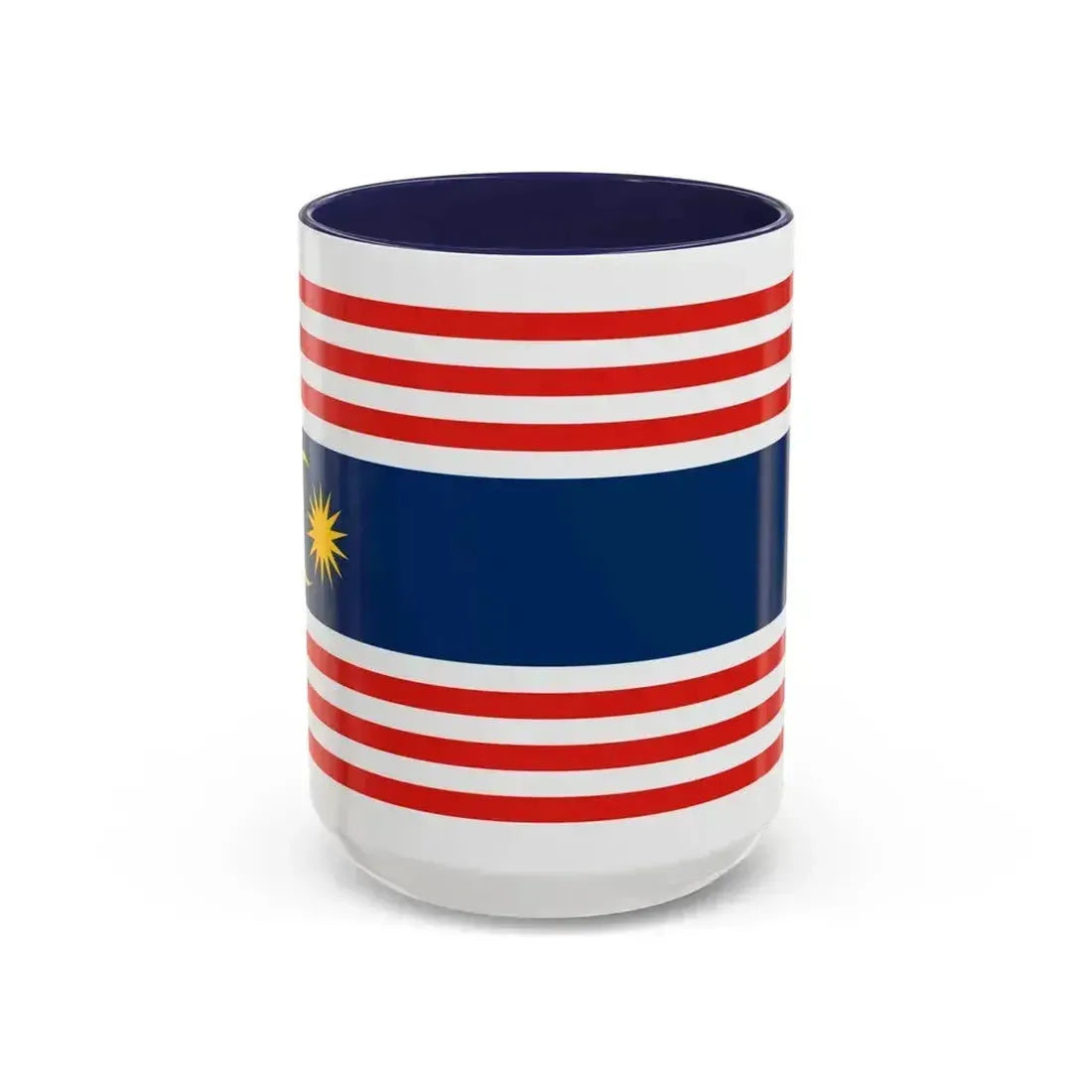 Flag of Kuala Lumpur Malaysia - Accent Coffee Mug 15oz Navy - Go Mug Yourself