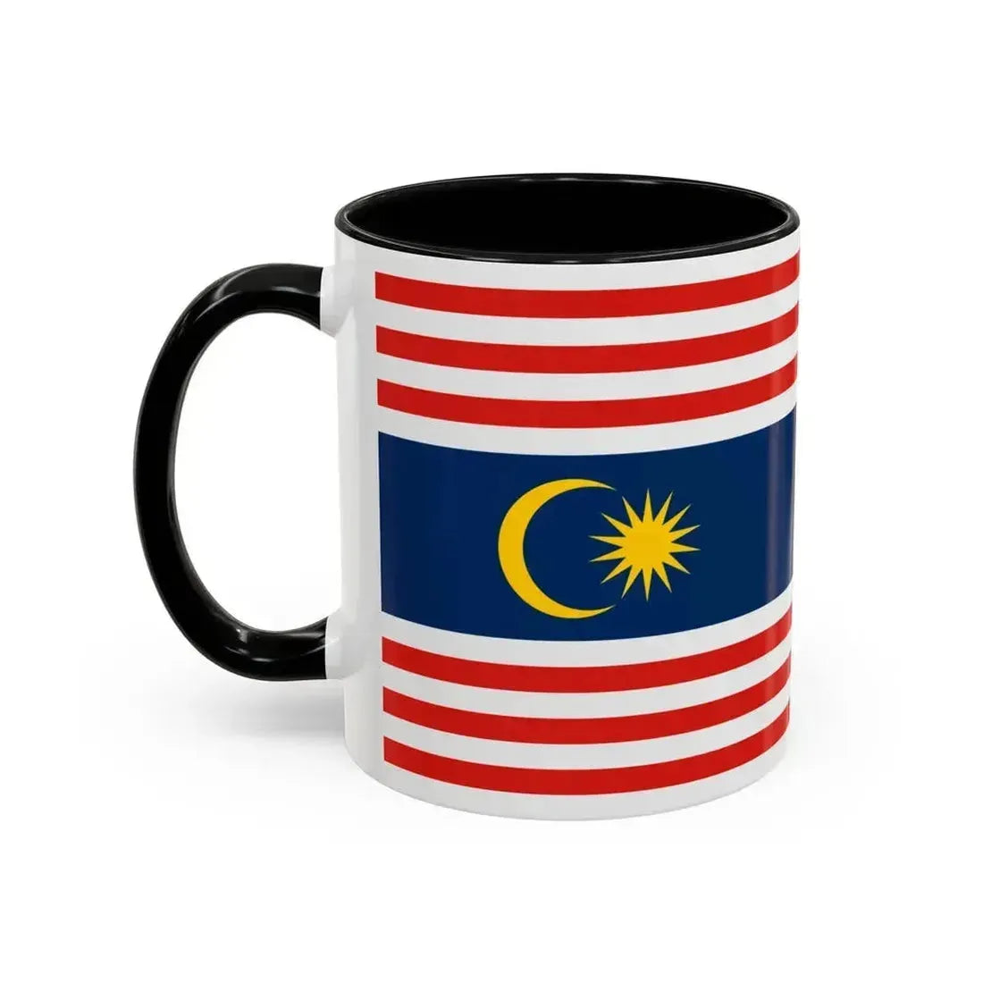 Flag of Kuala Lumpur Malaysia - Accent Coffee Mug - Go Mug Yourself