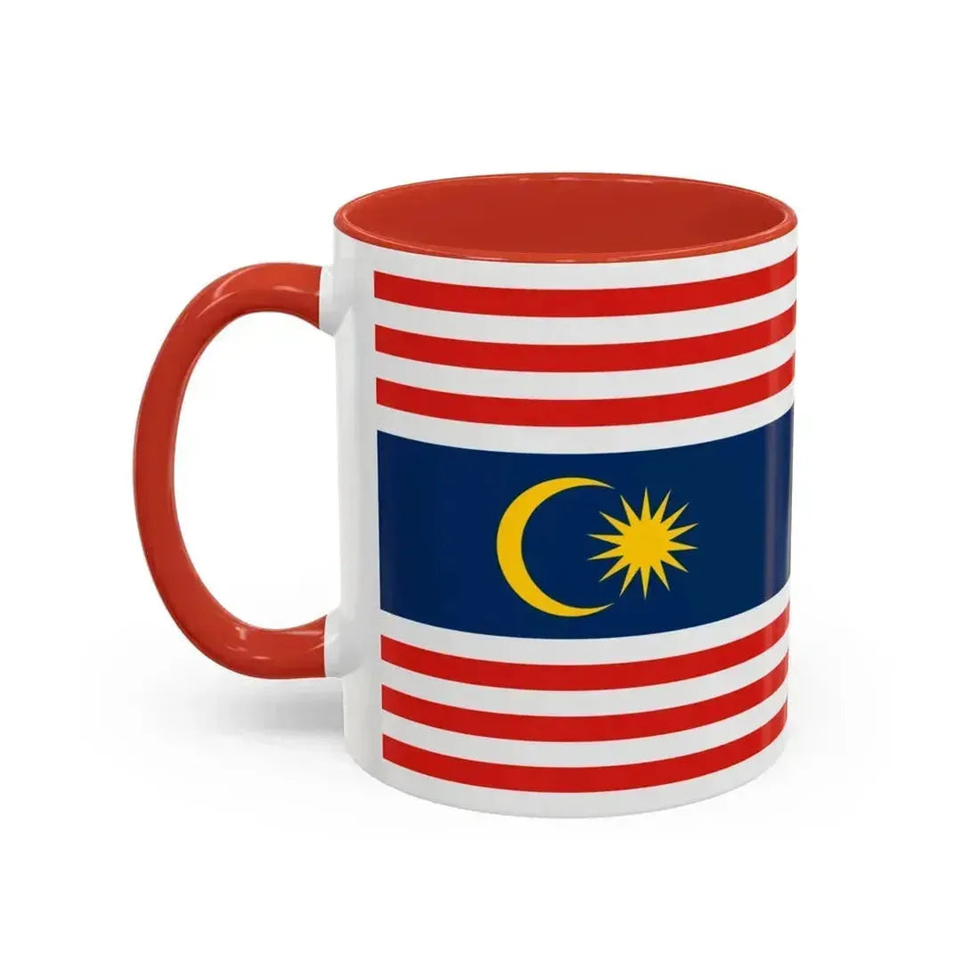 Flag of Kuala Lumpur Malaysia - Accent Coffee Mug - Go Mug Yourself