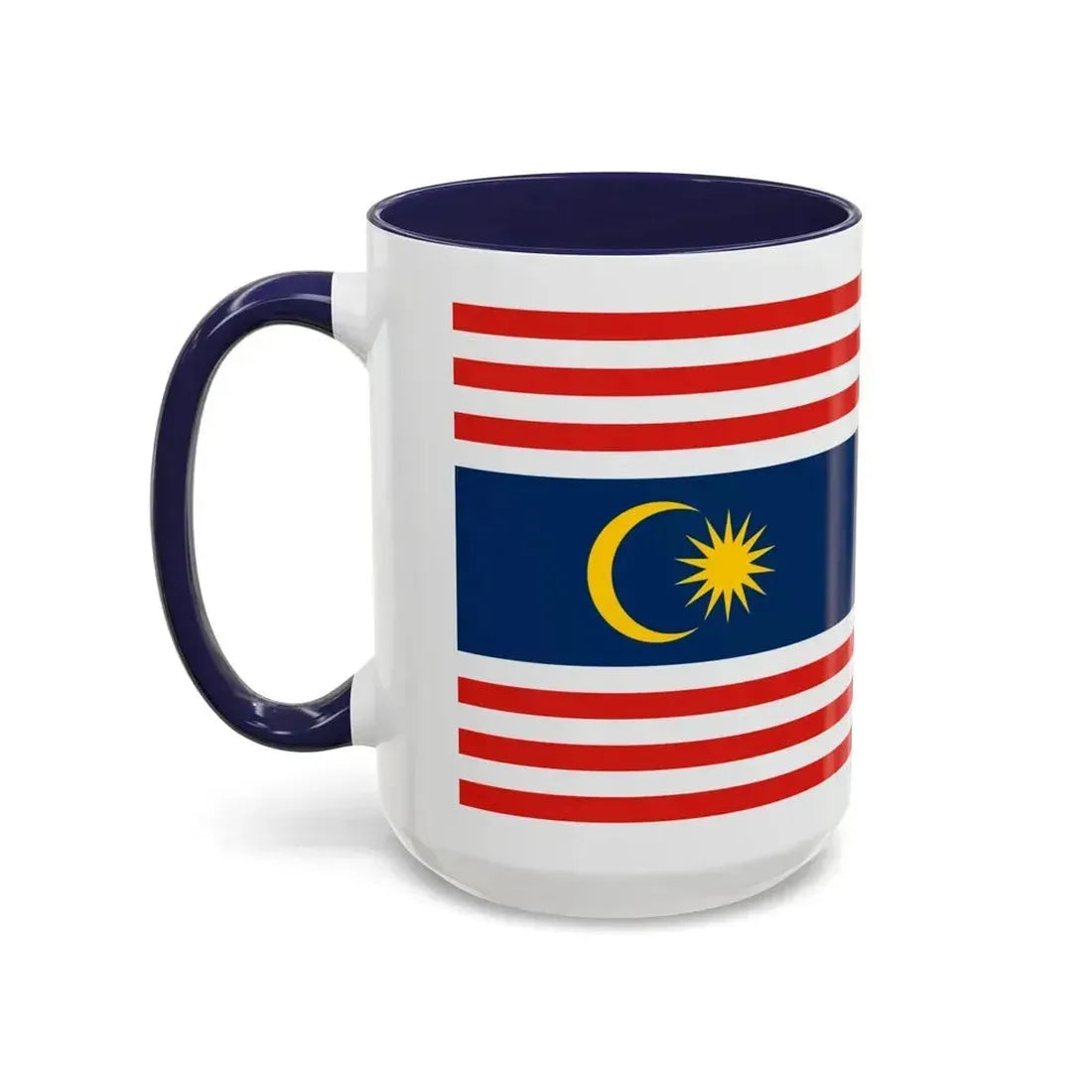 Flag of Kuala Lumpur Malaysia - Accent Coffee Mug - Go Mug Yourself