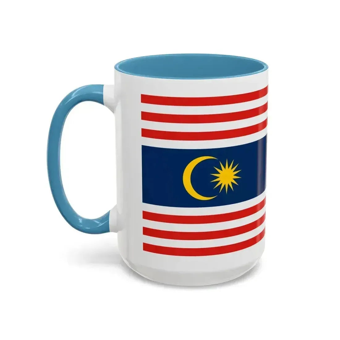 Flag of Kuala Lumpur Malaysia - Accent Coffee Mug - Go Mug Yourself