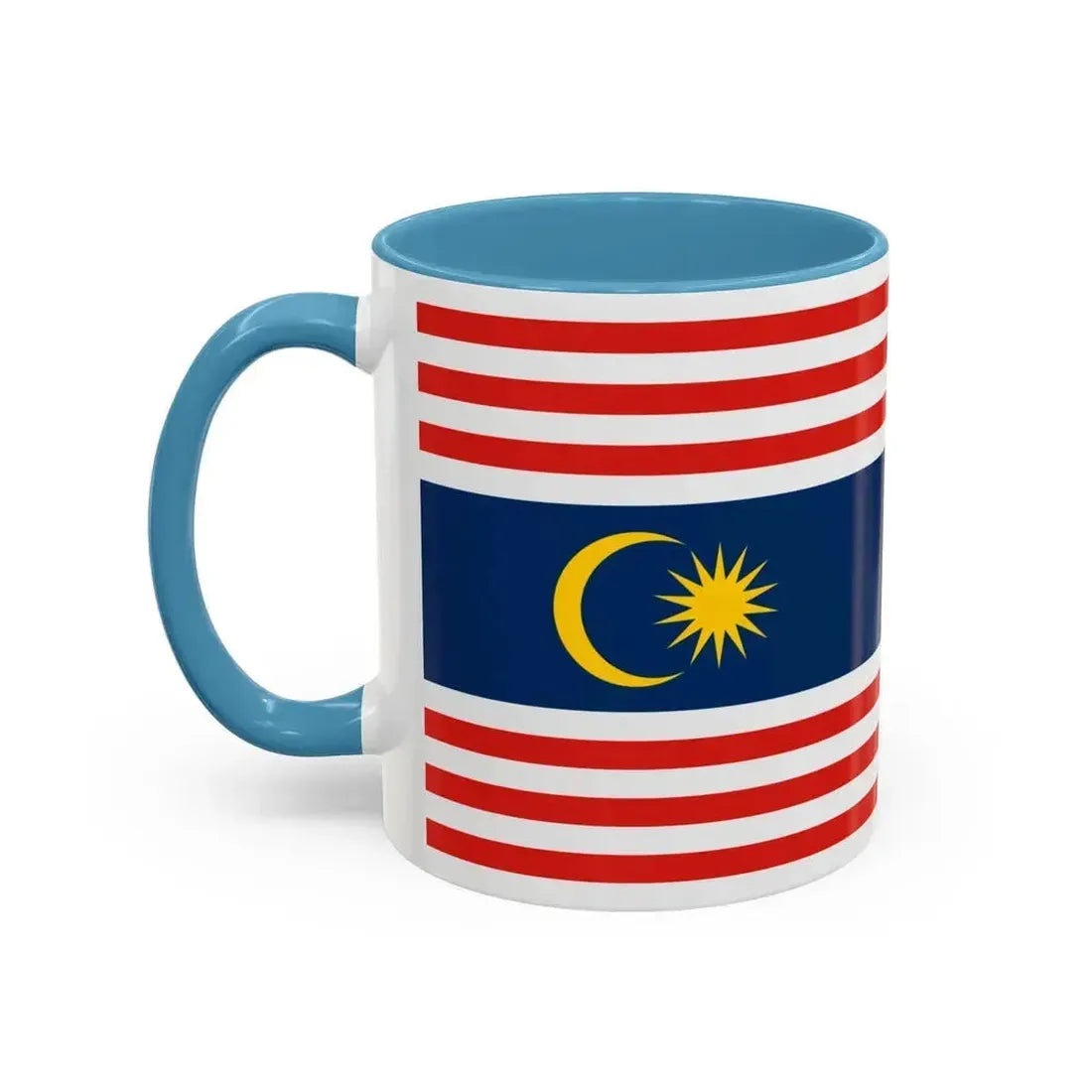 Flag of Kuala Lumpur Malaysia - Accent Coffee Mug - Go Mug Yourself