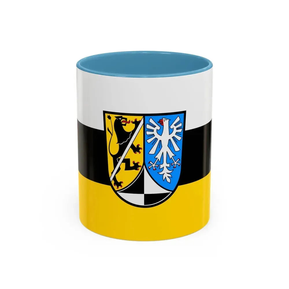 Flag of Kulmbach Germany - Accent Coffee Mug 11oz Light Blue - Go Mug Yourself