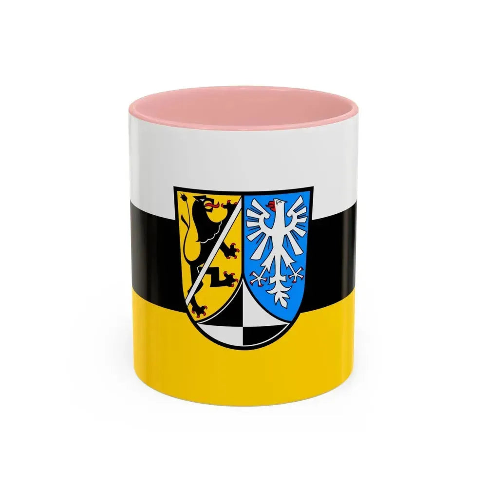Flag of Kulmbach Germany - Accent Coffee Mug 11oz Pink - Go Mug Yourself