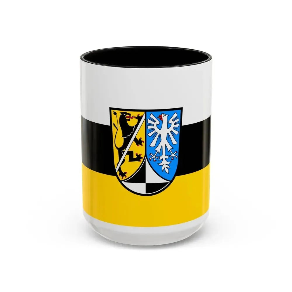 Flag of Kulmbach Germany - Accent Coffee Mug 15oz Black - Go Mug Yourself