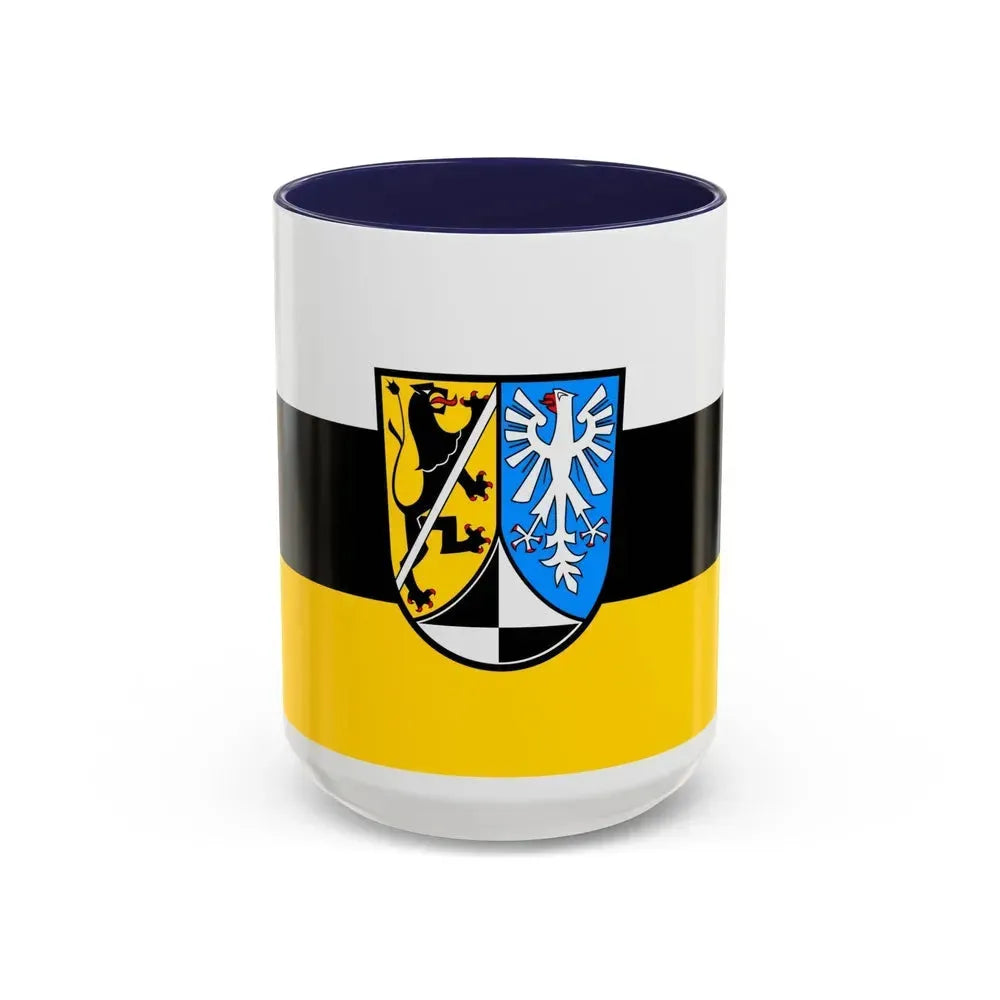 Flag of Kulmbach Germany - Accent Coffee Mug 15oz Navy - Go Mug Yourself