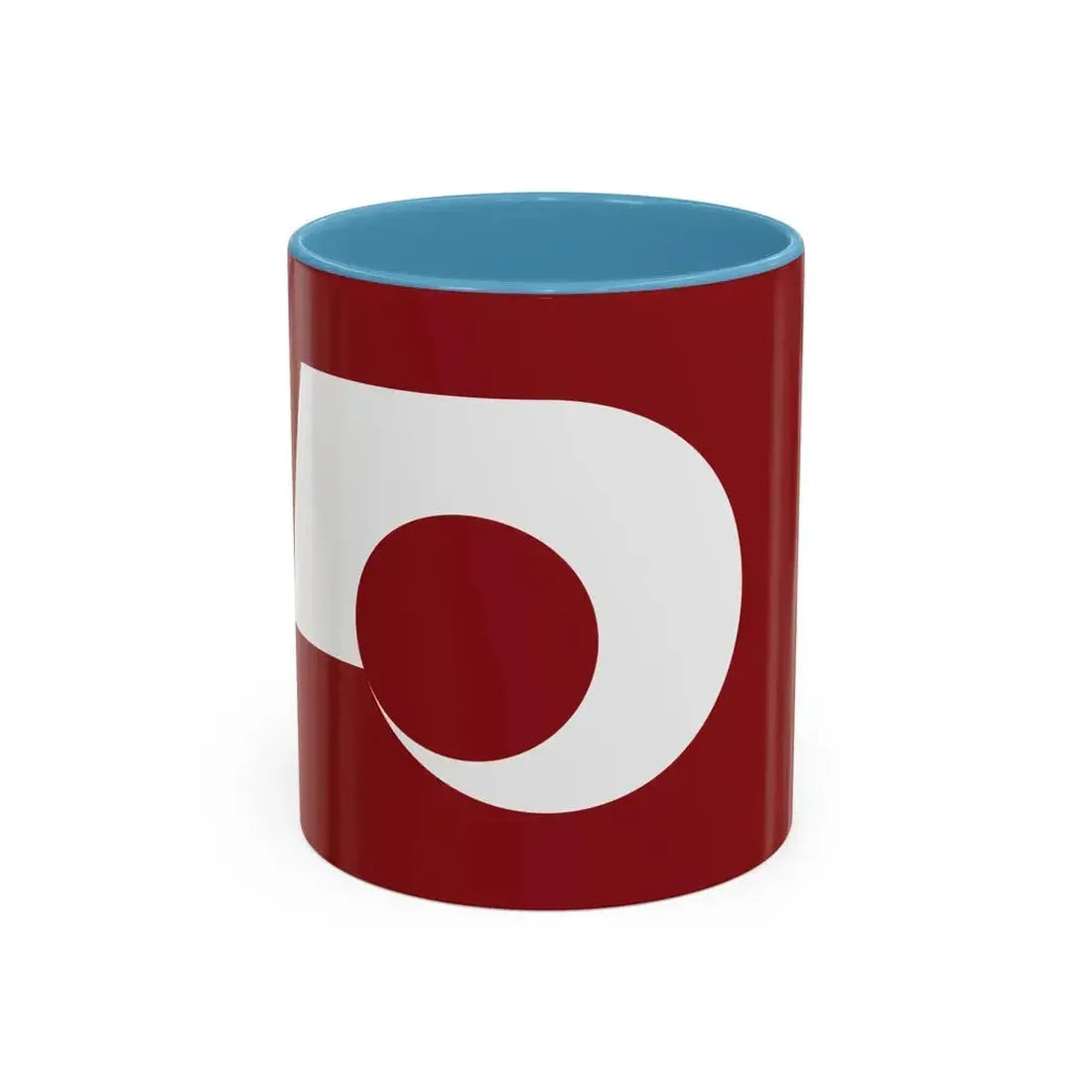Flag of Kumamoto Prefecture Japan - Accent Coffee Mug 11oz Light Blue - Go Mug Yourself