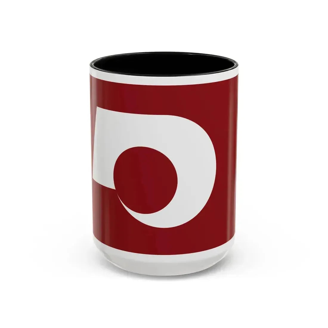 Flag of Kumamoto Prefecture Japan - Accent Coffee Mug 15oz Black - Go Mug Yourself