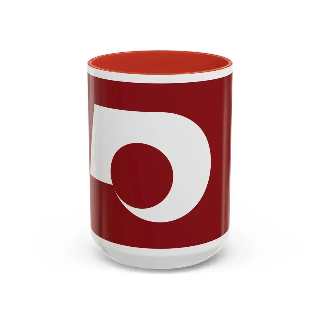 Flag of Kumamoto Prefecture Japan - Accent Coffee Mug 15oz Red - Go Mug Yourself