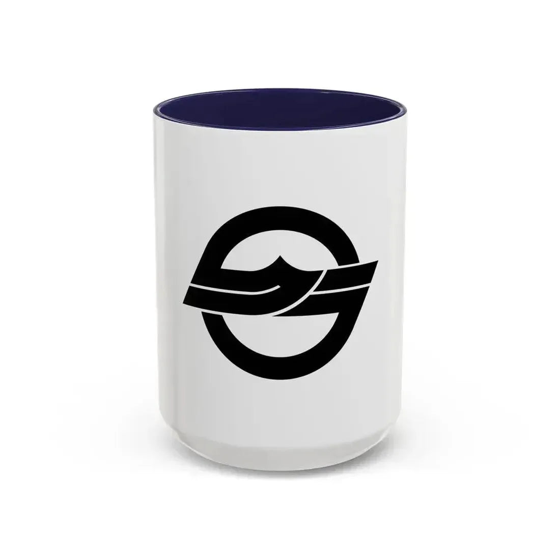 Flag of Kurashiki Okayama Japan - Accent Coffee Mug 15oz Navy - Go Mug Yourself