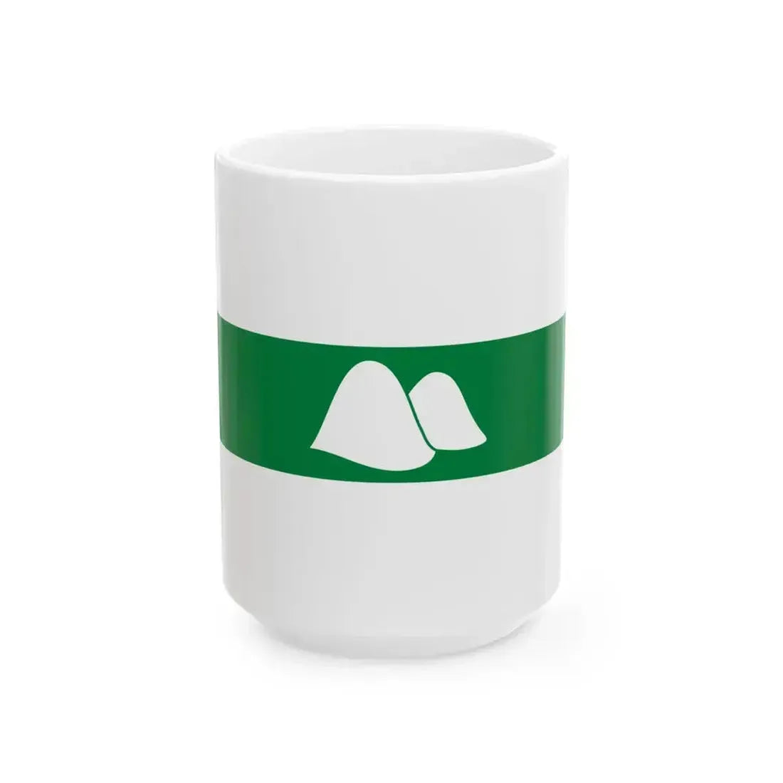 Flag of Kurgan Oblast Russia - White Coffee Mug 15oz - Go Mug Yourself