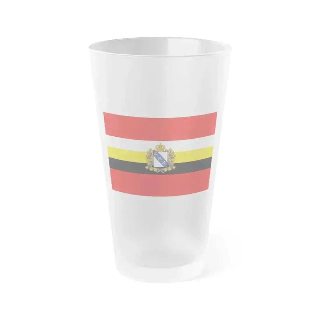 Flag of Kursk Oblast Russia - Frosted Pint Glass 16oz 16oz Frosted - Go Mug Yourself