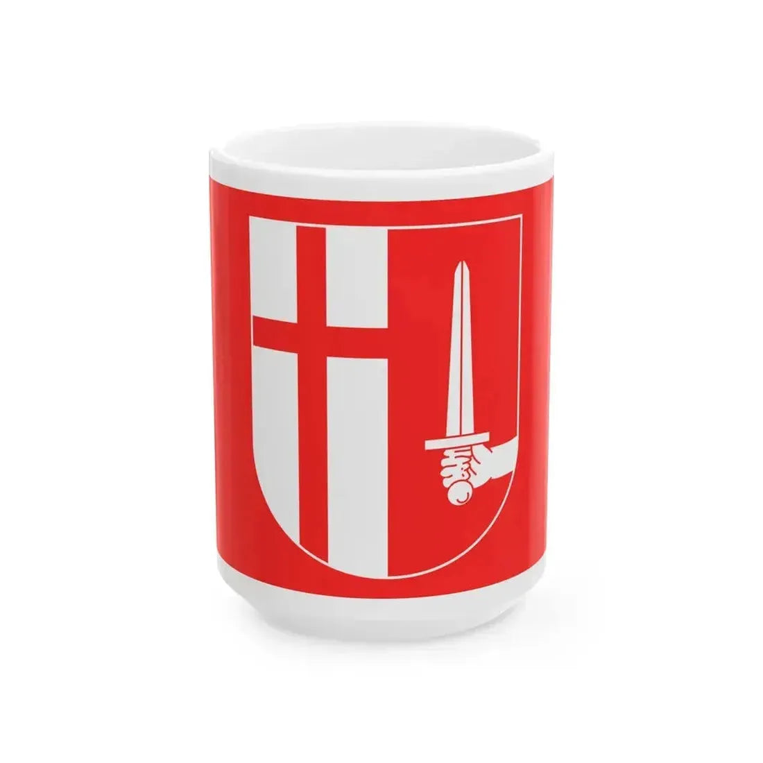 Flag of Kurta Municipality (Georgia) White Coffee Mug 15oz - Go Mug Yourself