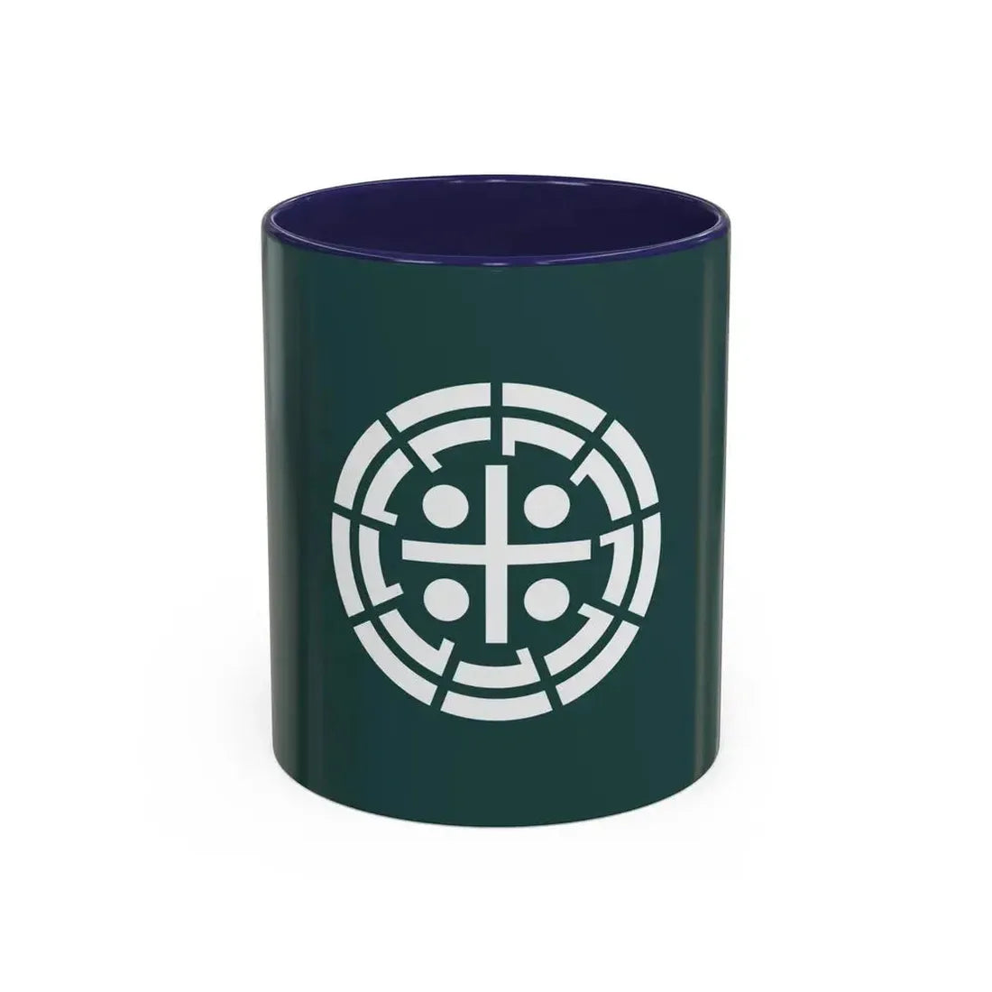Flag of Kurume Fukuoka Japan - Accent Coffee Mug 11oz Navy - Go Mug Yourself