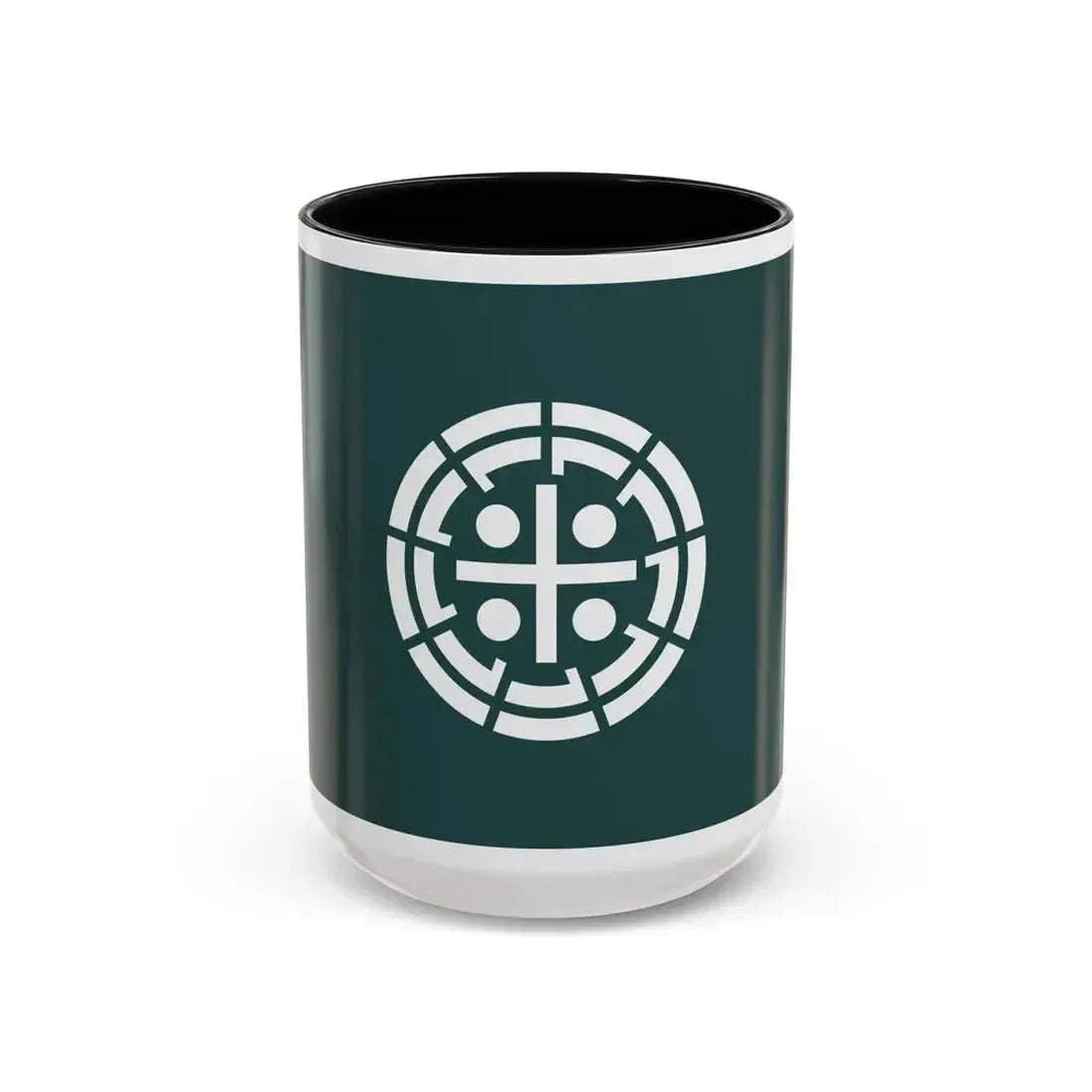 Flag of Kurume Fukuoka Japan - Accent Coffee Mug 15oz Black - Go Mug Yourself