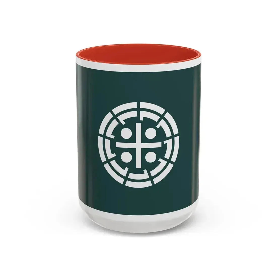Flag of Kurume Fukuoka Japan - Accent Coffee Mug 15oz Red - Go Mug Yourself