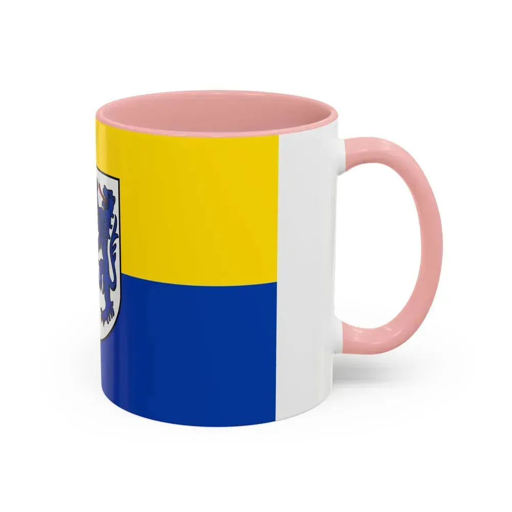 Flag of Kusel Germany - Accent Coffee Mug - Go Mug Yourself