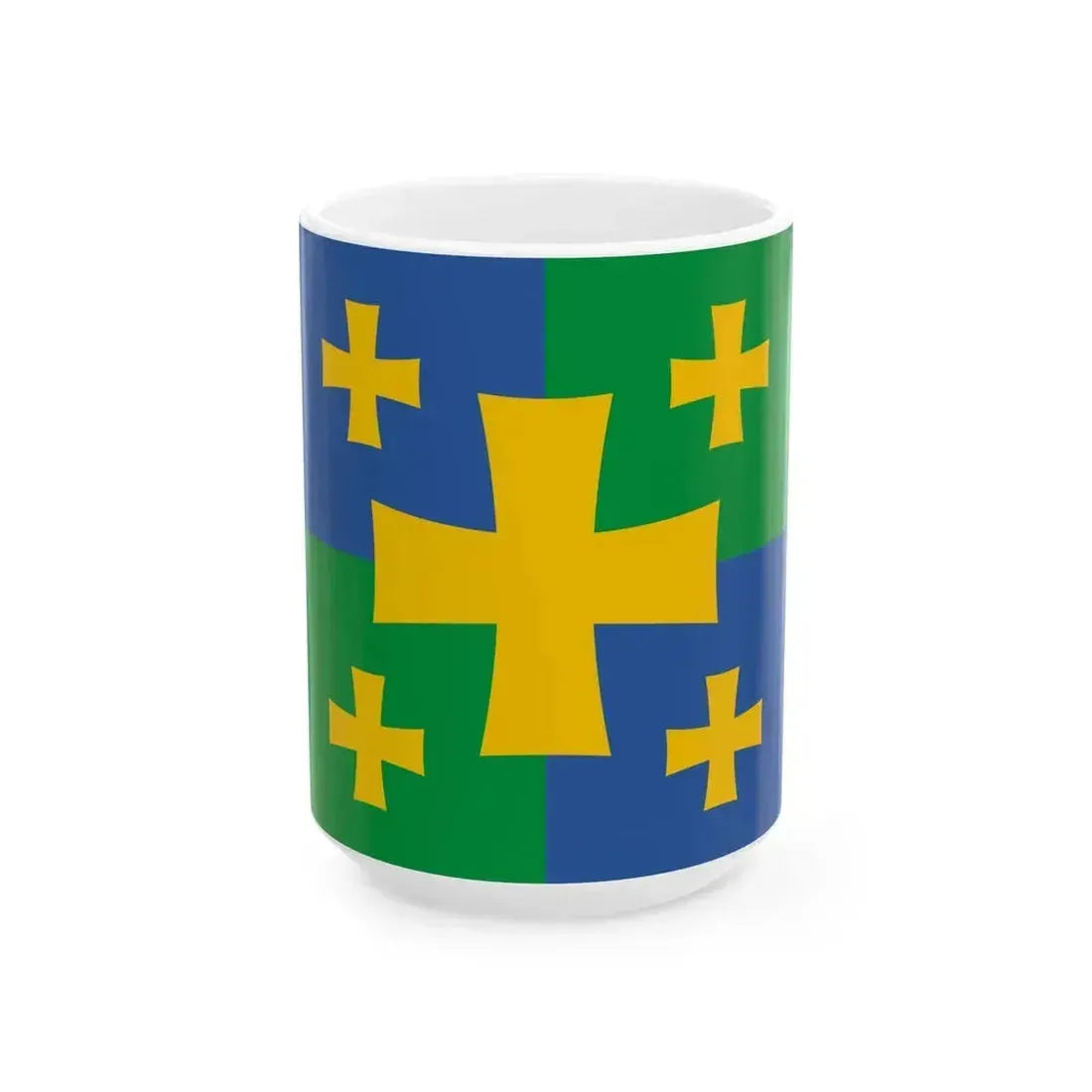 Flag of Kutaisi Georgia (Georgia) White Coffee Mug 15oz - Go Mug Yourself