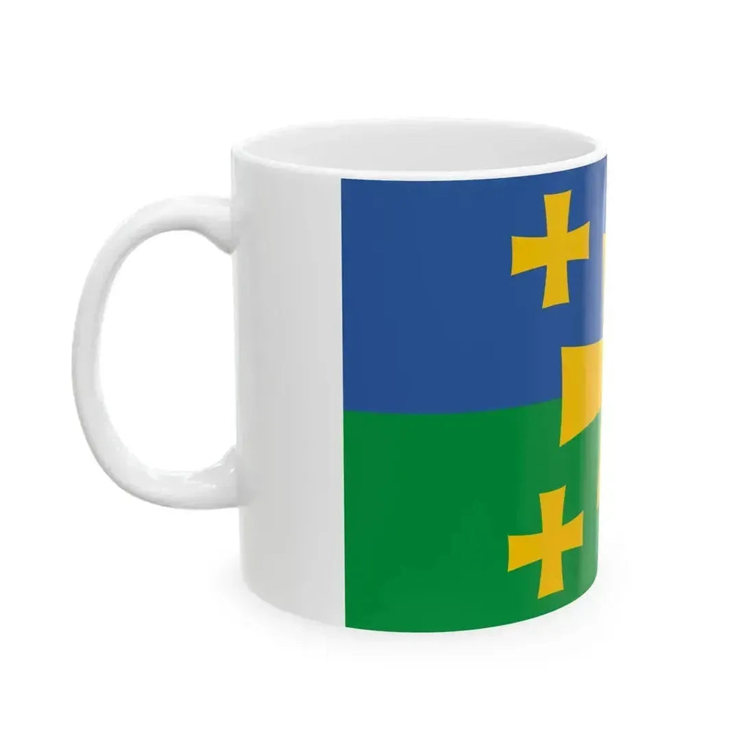 Flag of Kutaisi Georgia (Georgia) White Coffee Mug - Go Mug Yourself