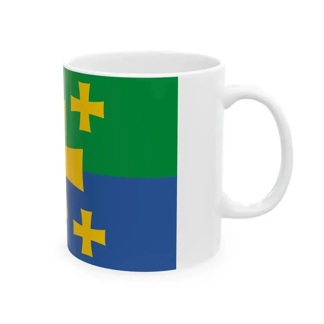 Flag of Kutaisi Georgia (Georgia) White Coffee Mug - Go Mug Yourself