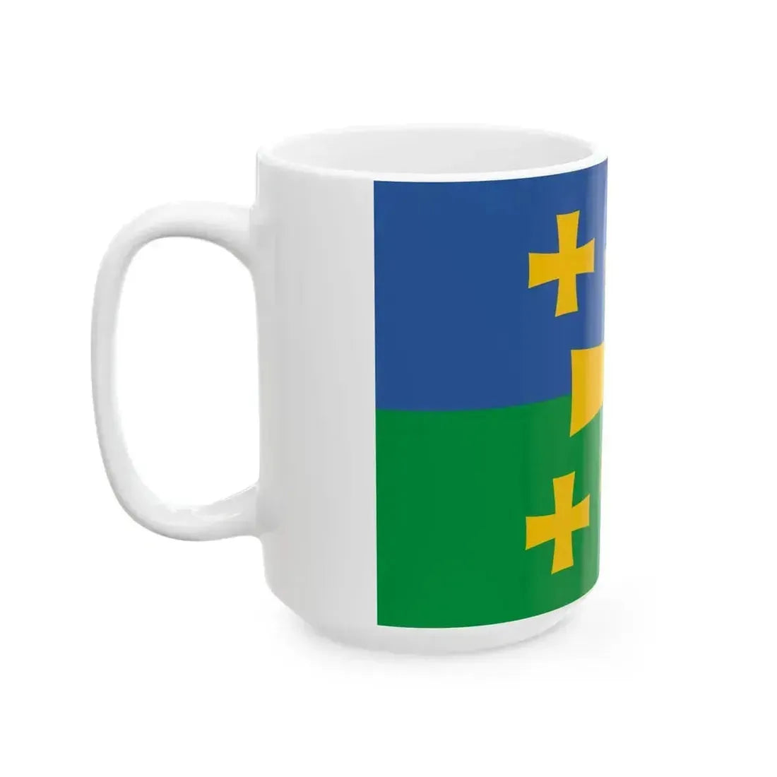 Flag of Kutaisi Georgia (Georgia) White Coffee Mug - Go Mug Yourself