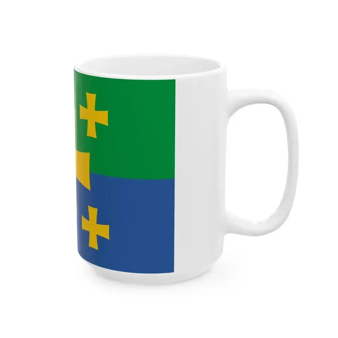 Flag of Kutaisi Georgia (Georgia) White Coffee Mug - Go Mug Yourself