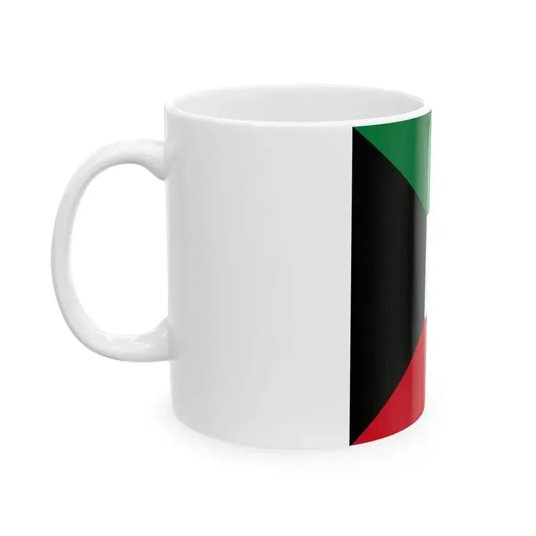 Flag of Kuwait 1-1 (Kuwait) White Coffee Mug - Go Mug Yourself