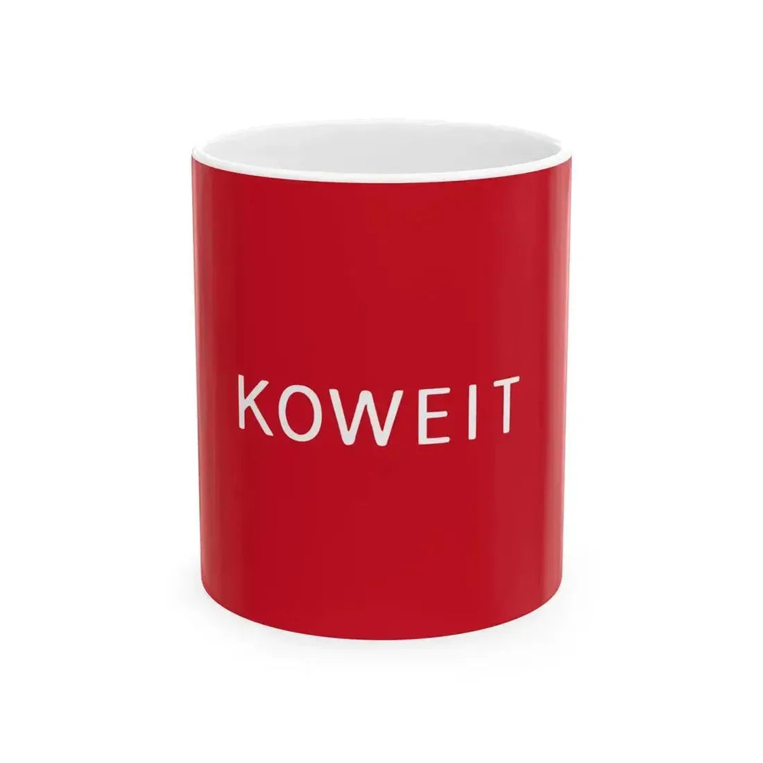 Flag of Kuwait 1906 proposal (Kuwait) White Coffee Mug 11oz - Go Mug Yourself