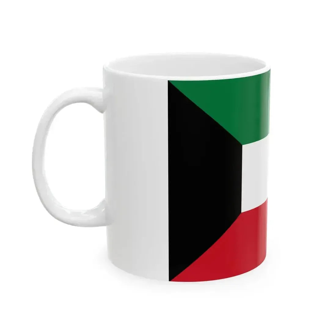 Flag of Kuwait 3-2 (Kuwait) White Coffee Mug - Go Mug Yourself